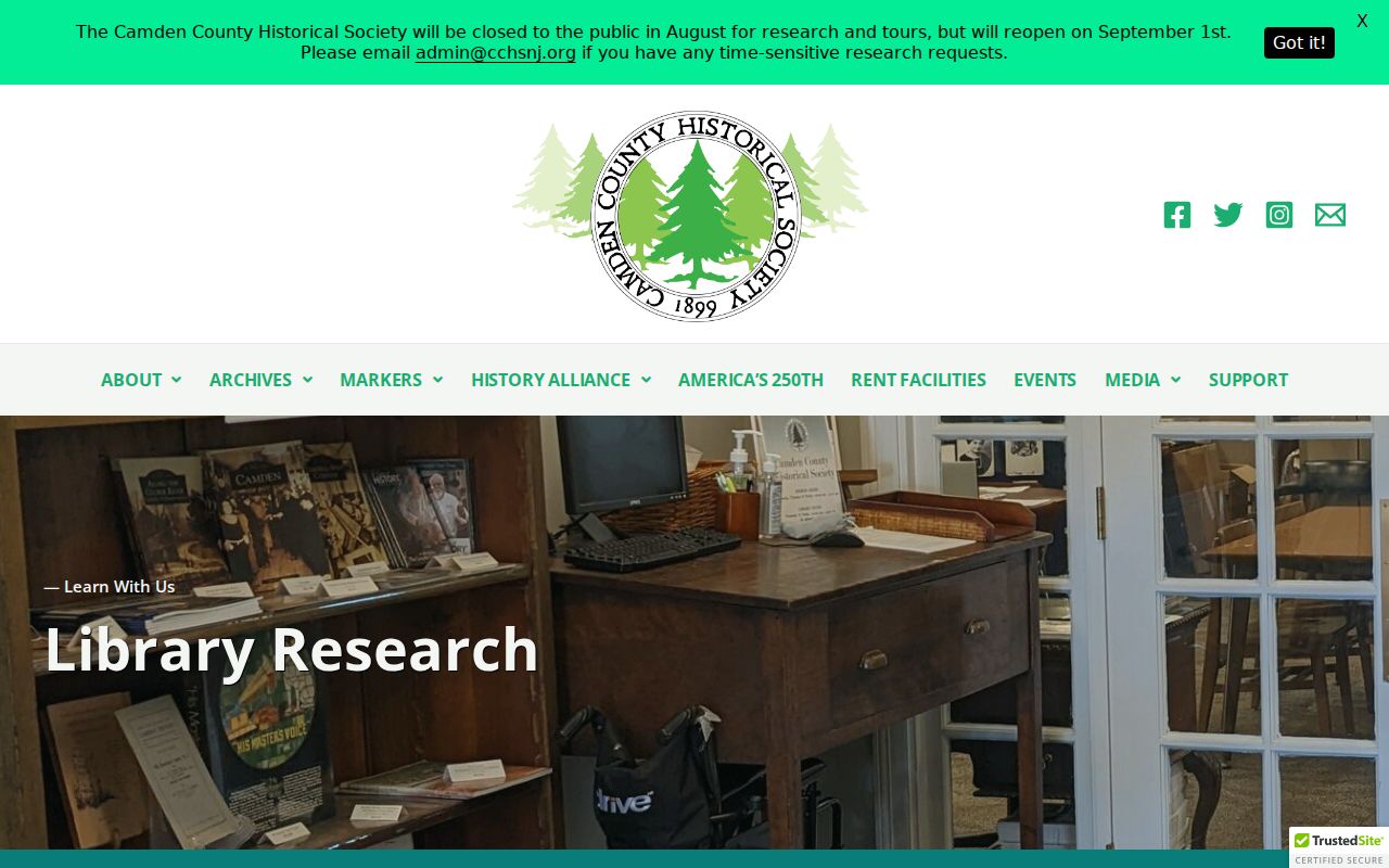 Pennsauken city directory research at Camden County Historical Society library