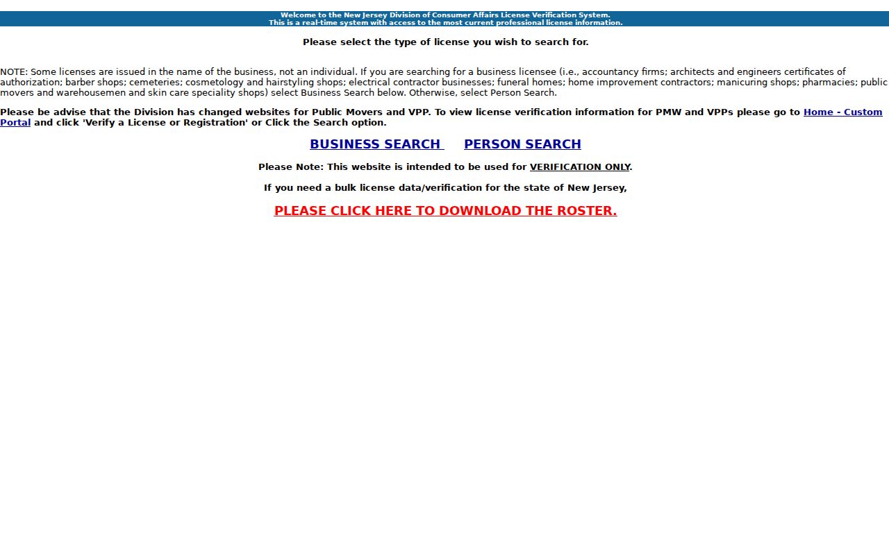 Pennsauken residents directory New Jersey professional license verification choices