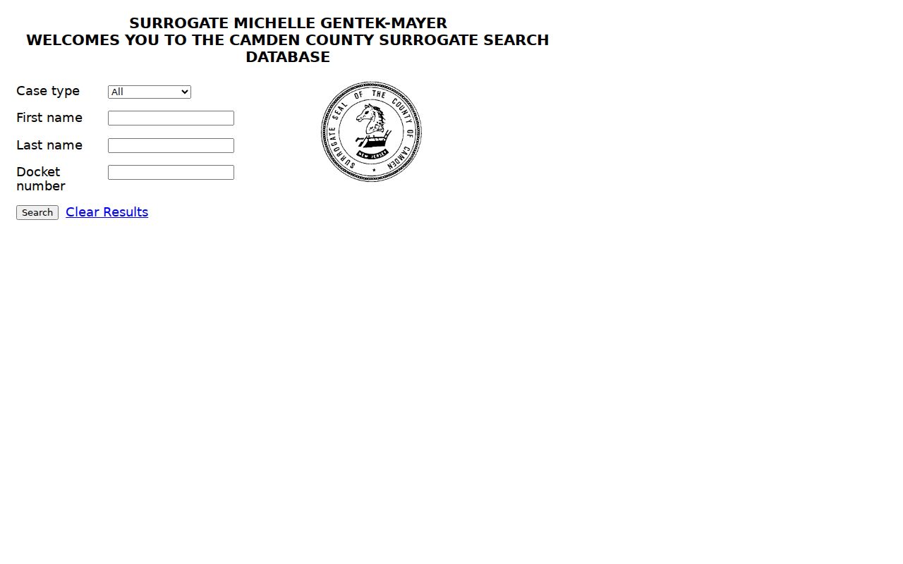 Pennsauken previous residents probate research in Camden County Surrogate search